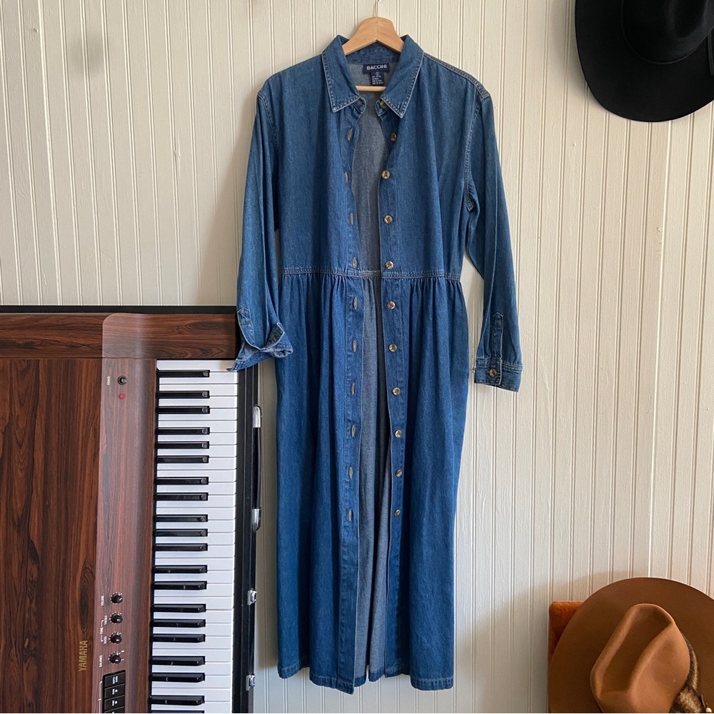 vintage denim duster